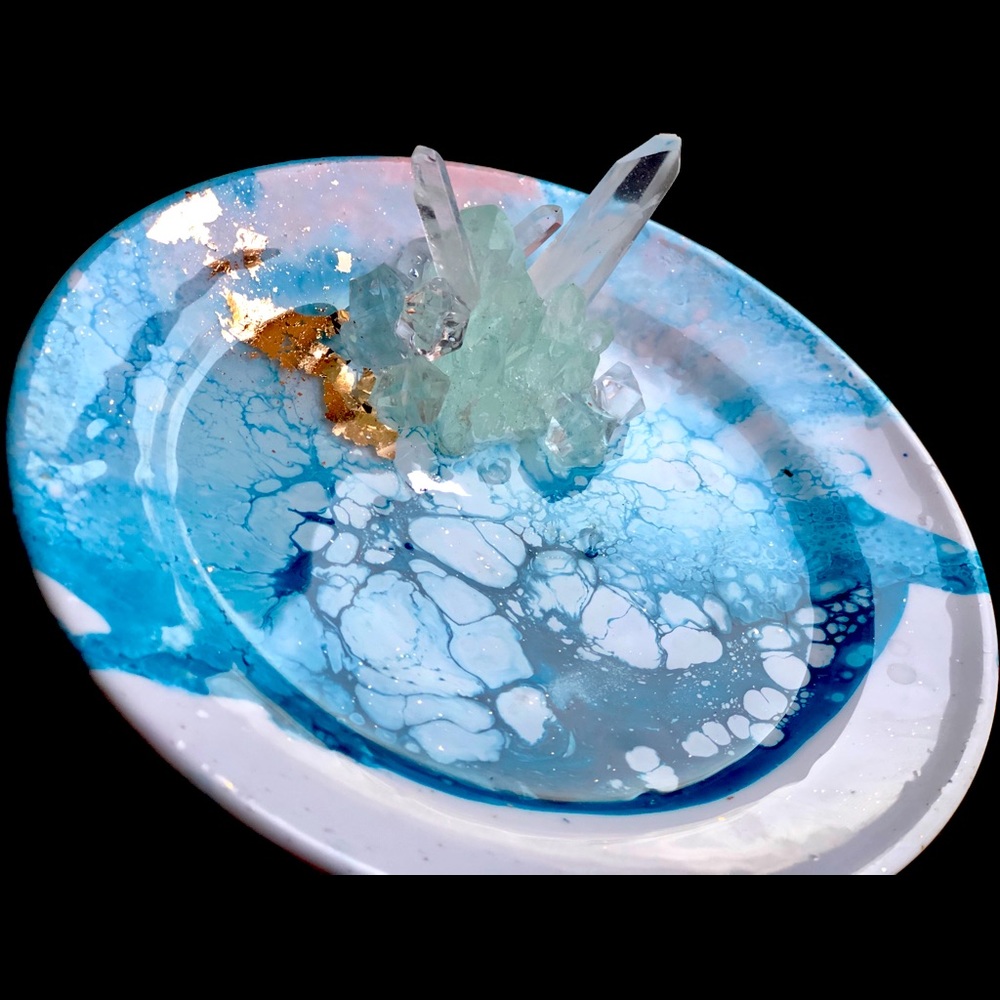 Crystal ring dish/holder
